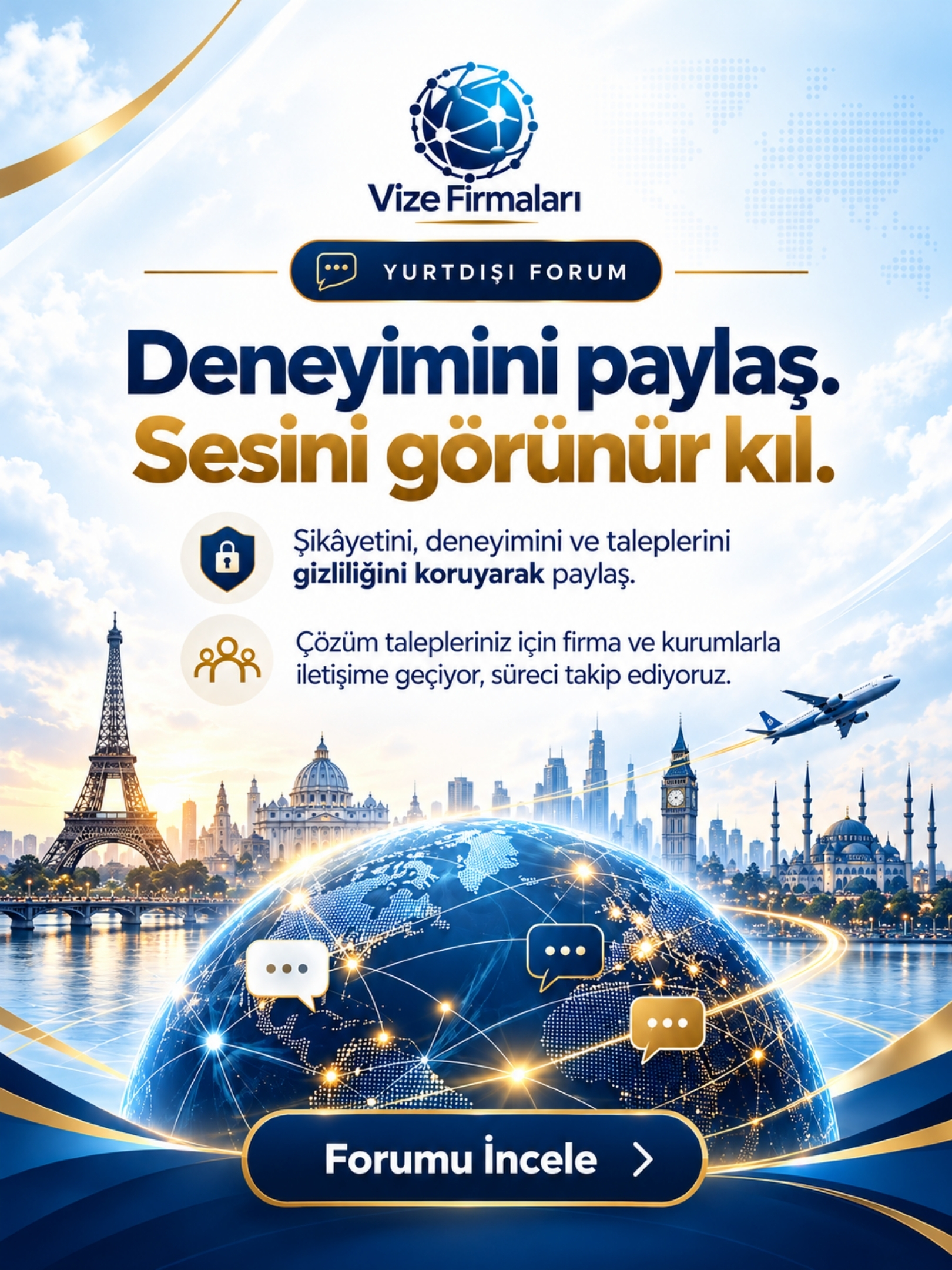 Deneyimini paylaş. Sesini birlikte güçlendirelim.