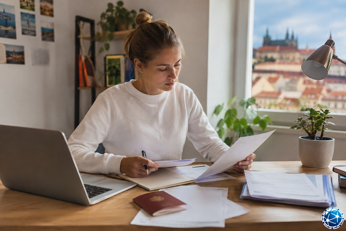Çekya üniversite başvurusu için lise diploması, transkript, nostrifikasyon belgeleri, öğrenci vizesi evrakları ve finansal kanıt dosyası haz