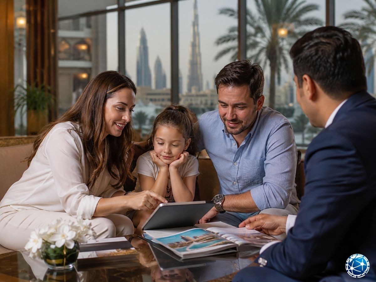 Dubai seyahati ve vize seçeneklerini ailesiyle birlikte değerlendiren yolcular