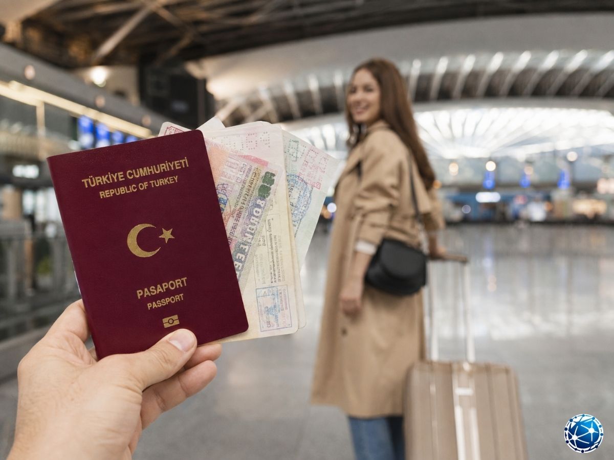 Türk pasaportu ve Schengen vizeleriyle Avrupa’ya çok girişli seyahat sürecini gösteren görsel