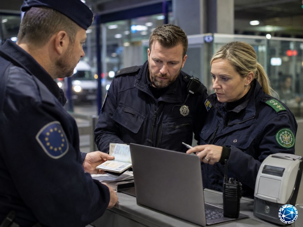 Schengen ülkeleri arasında SIS uyarılarını değerlendiren polis ve sınır güvenliği görevlileri
