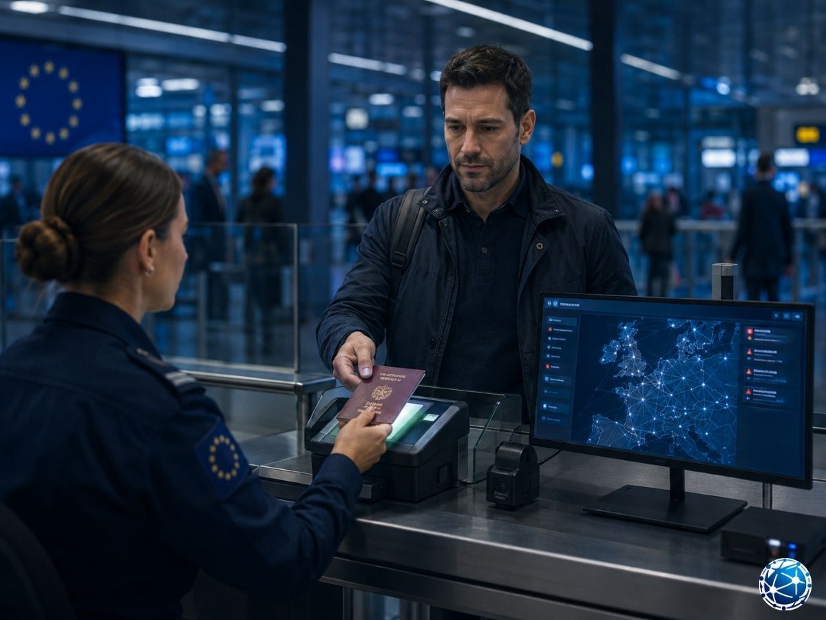 Havalimanında pasaport bilgileri SIS ağı üzerinden kontrol edilen Schengen yolcusu