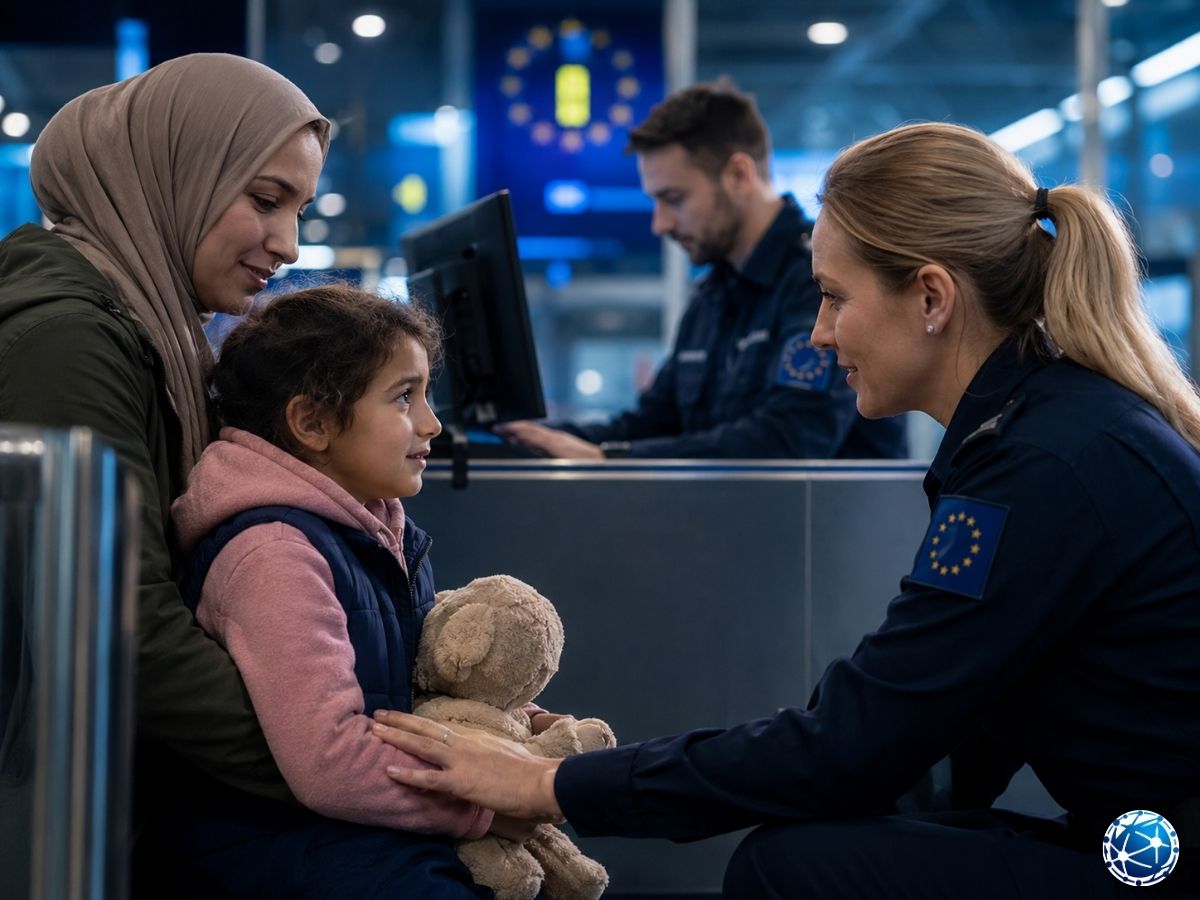 SIS kapsamında kayıp ve risk altındaki çocukların korunmasını sağlayan sınır güvenliği görevlileri