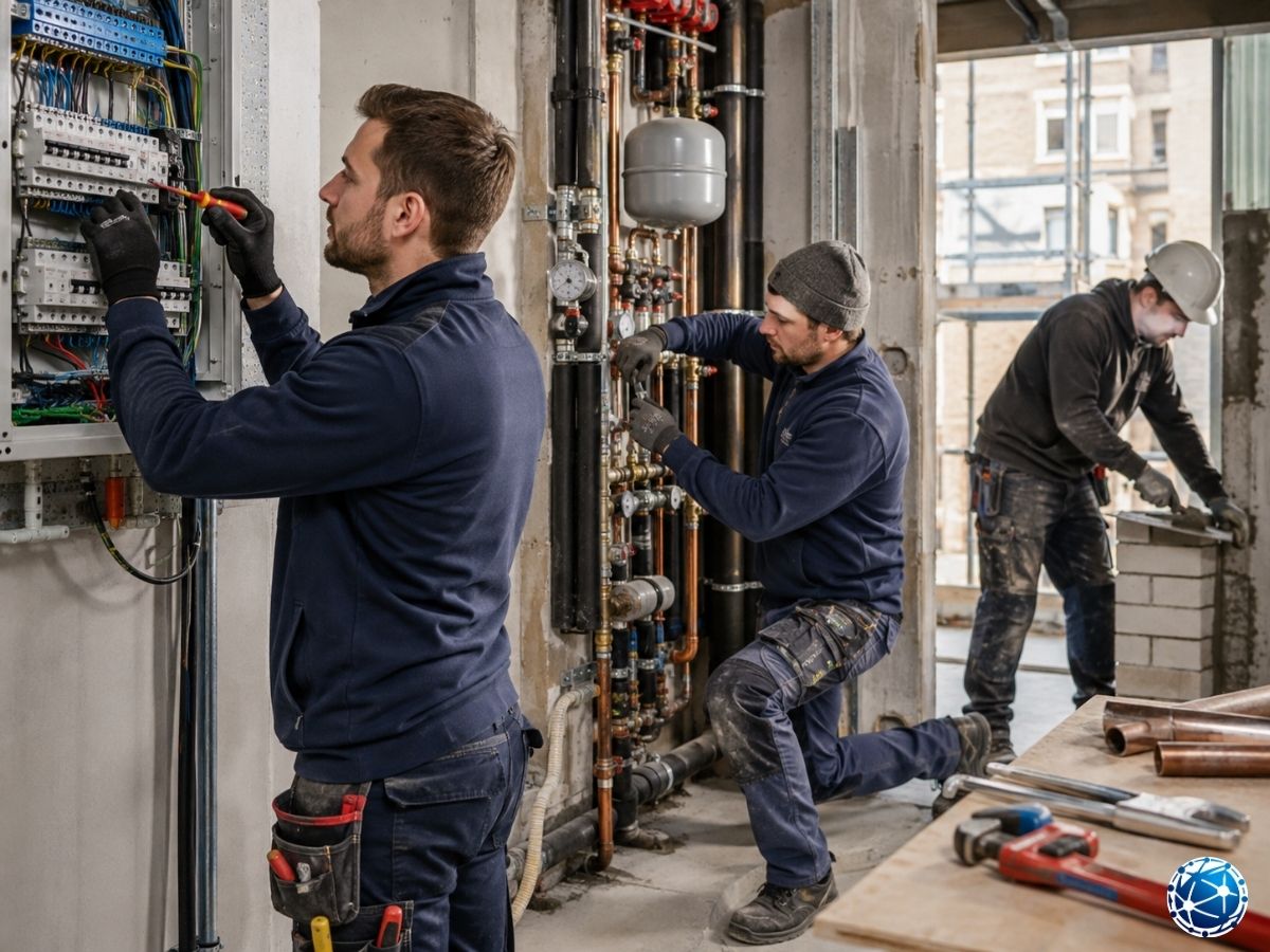 Elektrik, tesisat ve inşaat alanlarında çalışan nitelikli ustaların Almanya’daki çalışma ortamı
