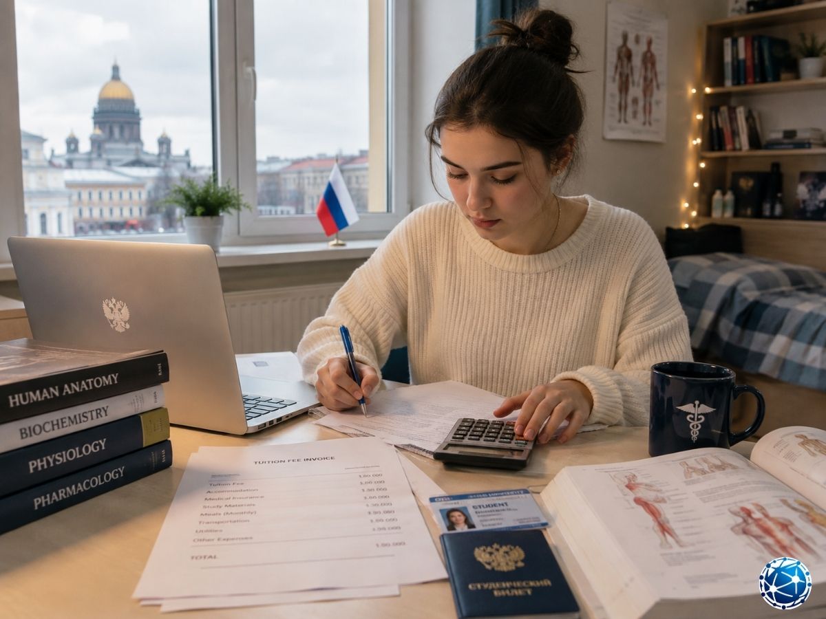Rusya’da tıp eğitiminin öğrenim ücreti, yaşam giderleri ve öğrenci bütçesini hesaplayan öğrenci
