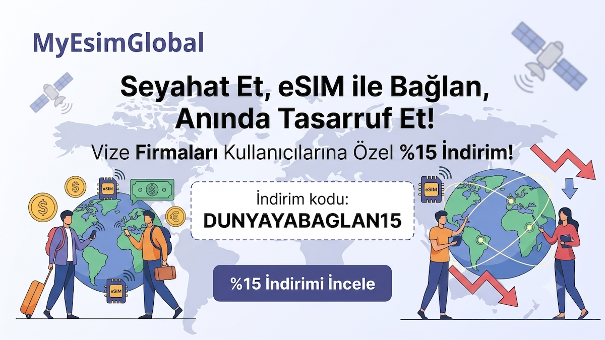 Yaz Seyahatinde eSIM’inizi %15 İndirimle Alın