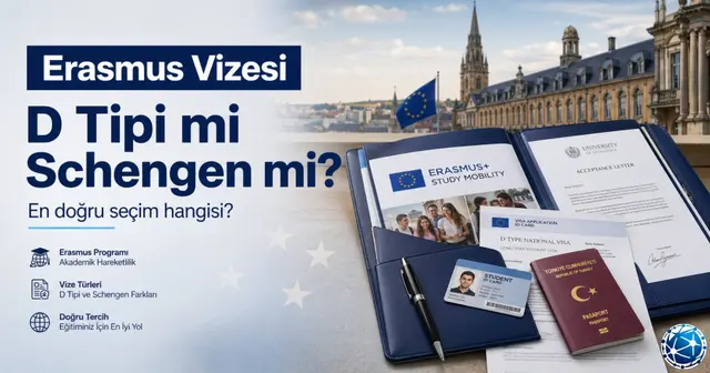 Erasmus İçin Hangi Vize Alınır? D Tipi mi Schengen mi? (2026 Net Rehber)