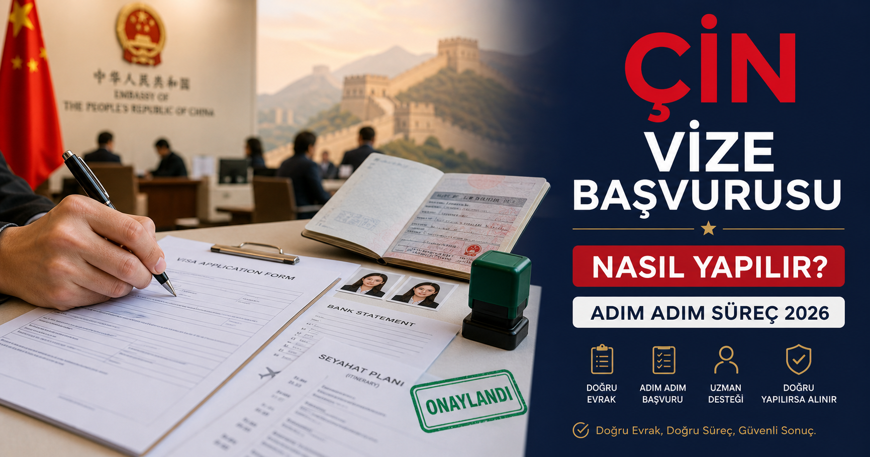 Çin Vize Başvurusu Nasıl Yapılır? Adım Adım Süreç 2026