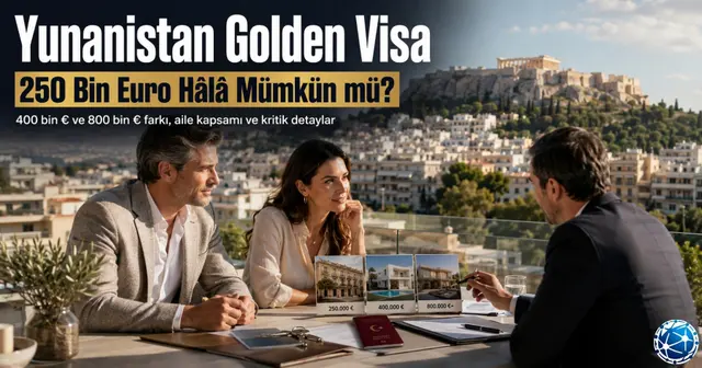 Yunanistan Golden Visa Şartları: 250 Bin €, 400 Bin € ve 800 Bin € Farkı