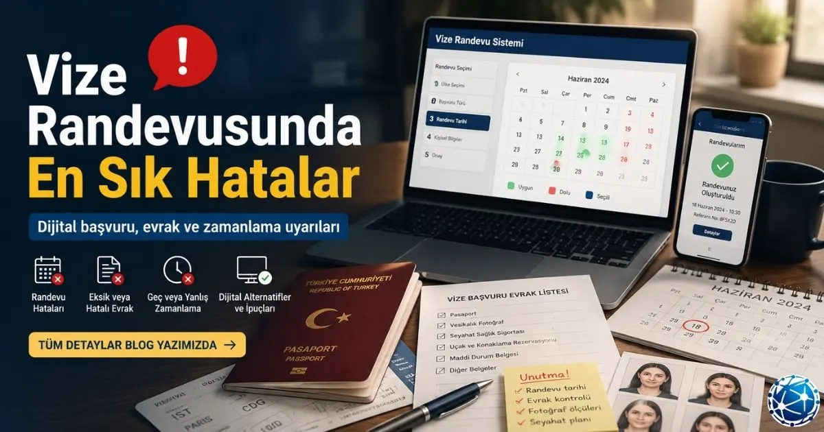 Vize Randevusu Sürecinde Sık Yapılan Hatalar ve Dijital Alternatifler
