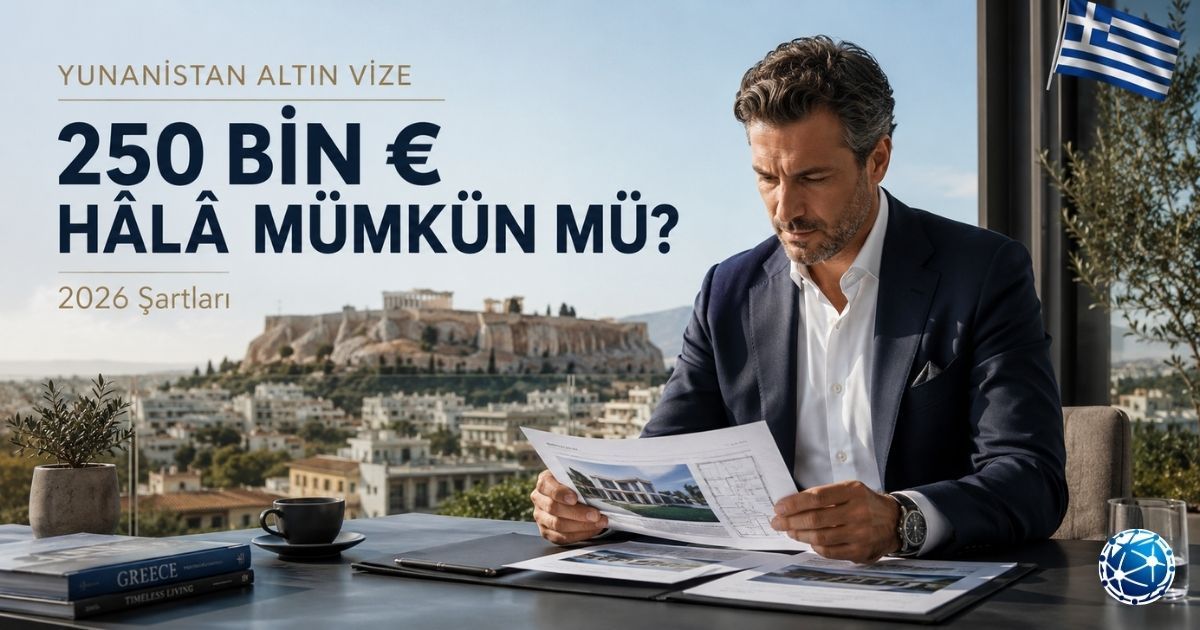 Yunanistan Altın Vize: 2026 Şartları ve Yatırım Tutarları