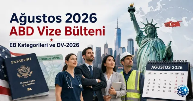 Ağustos 2026 ABD Vize Bülteni: EB Kategorileri ve DV Sınırları