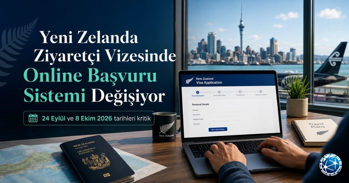 Yeni Zelanda Ziyaretçi Vizesinde Online Başvuru Sistemi Değişiyor