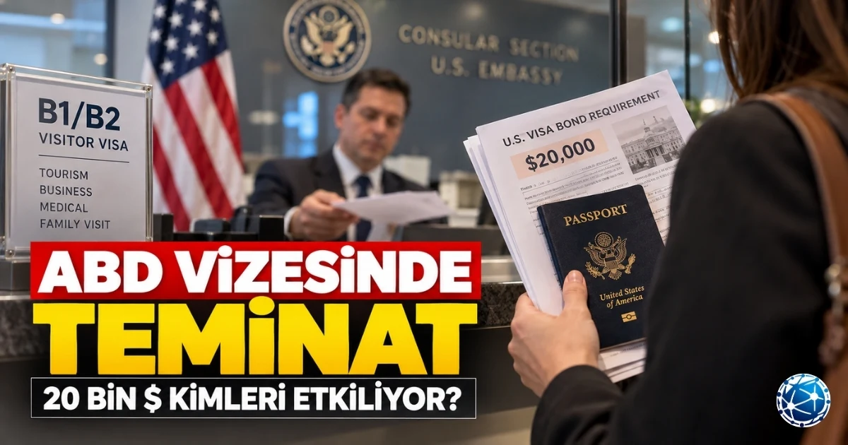 ABD Vize Teminatı: 50 Ülke İçin 20 Bin Dolara Kadar Bond