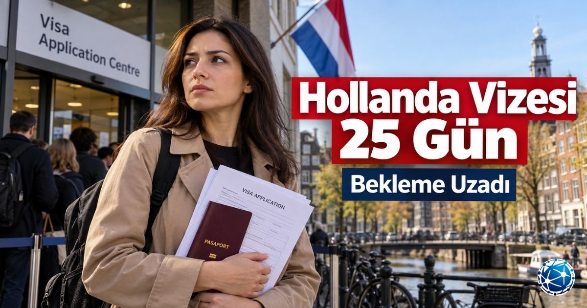 Hollanda Schengen Vizesinde Bekleme Süresi 25 Güne Çıktı