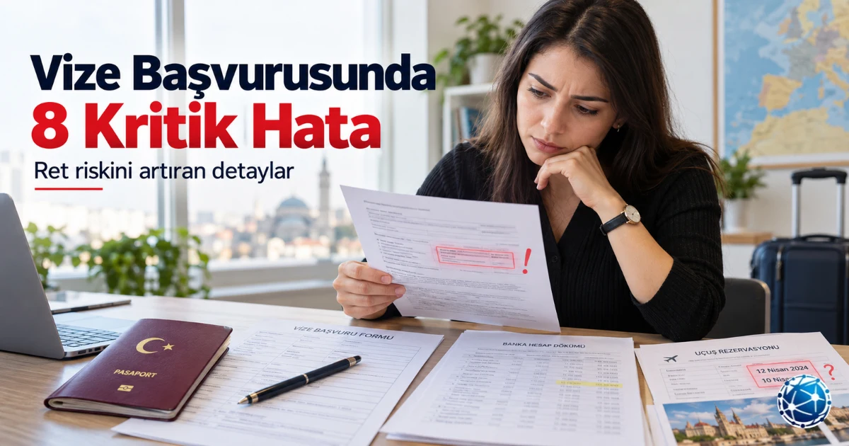 Vize Başvurusunda Gözden Kaçan 8 Kritik Hata ve Ret Riskleri