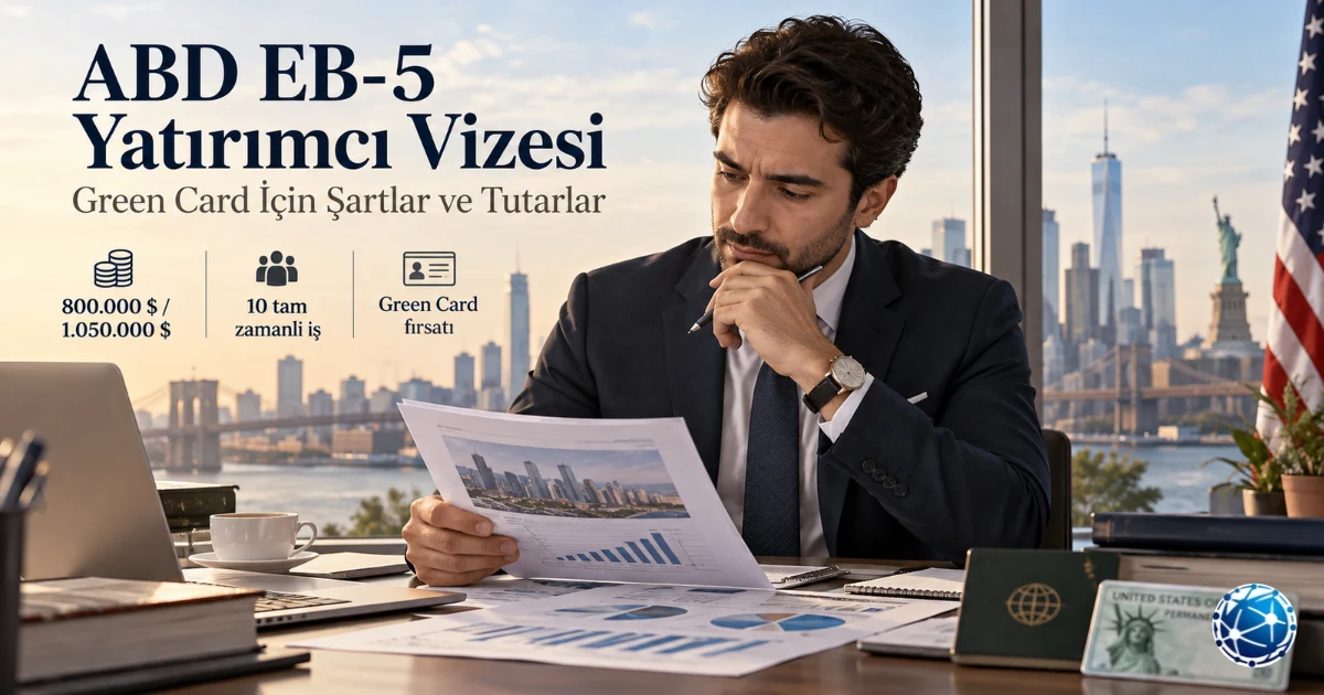 ABD EB-5 Yatırımcı Vizesi: Green Card İçin Şartlar ve Tutarlar