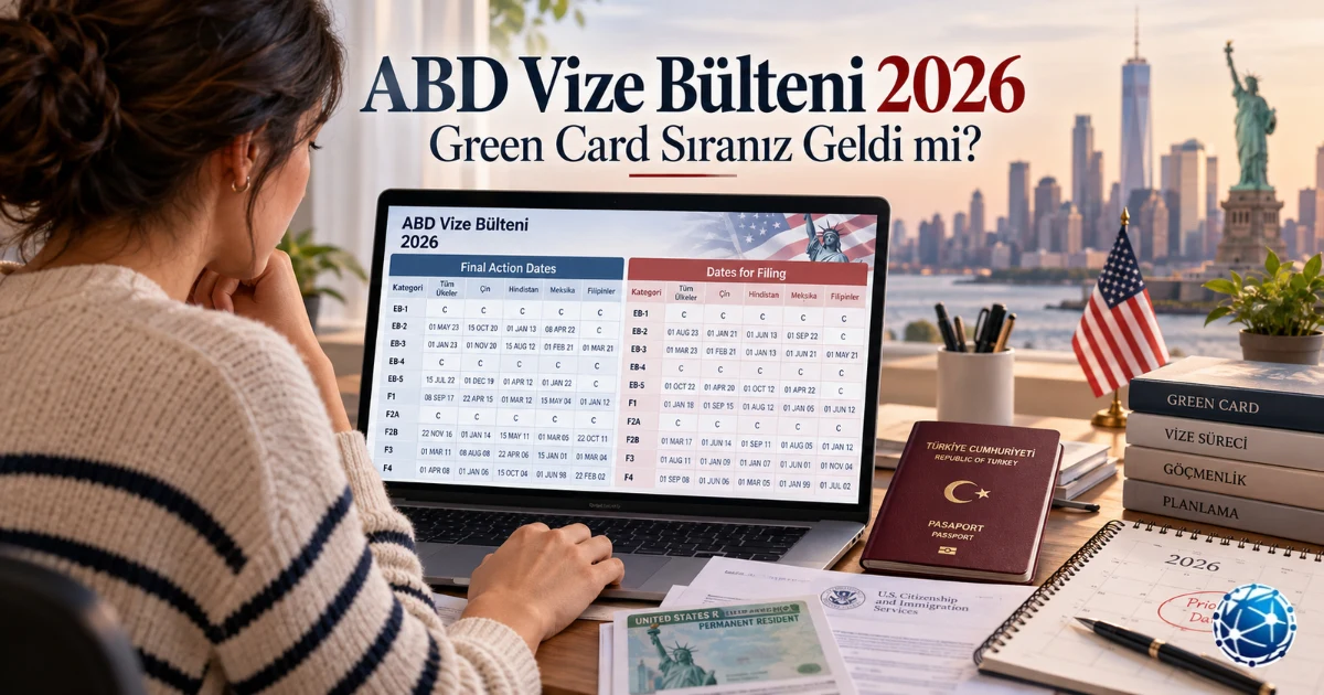 Green Card Bekleyenler İçin 2026 ABD Vize Bülteni ve Kritik Tarihler