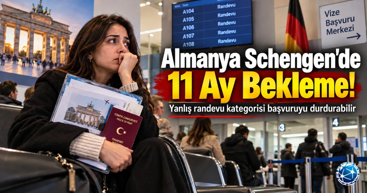 Almanya Schengen Vizesinde 11 Ay Bekleme: Randevuda Kritik Uyarı