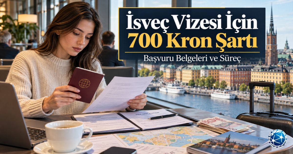 İsveç Vizesi İçin Günlük 700 Kron Şartı ve Başvuru Belgeleri