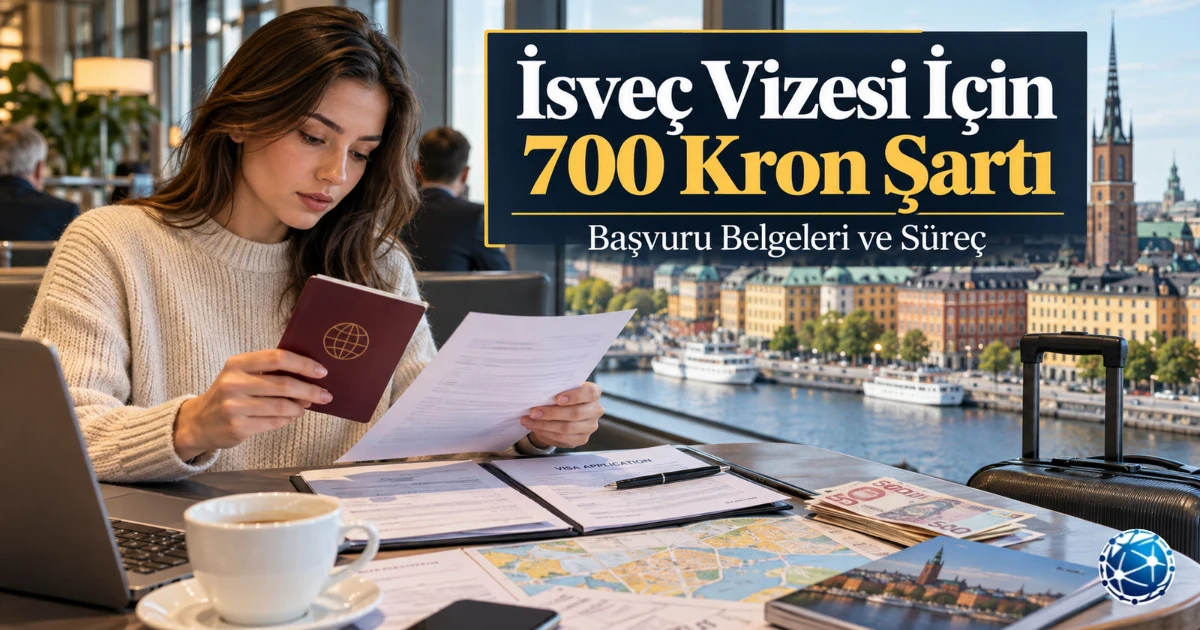 İsveç Vizesi İçin Günlük 700 Kron Şartı ve Başvuru Belgeleri